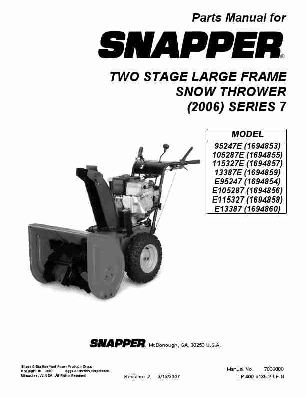 Snapper Snow Blower E13387 (1694860)-page_pdf